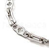 Tarnish Resistant 201 Stainless Steel Link Chain Bracelets BJEW-B078-93P-2