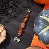 Halloween Pumpkin Alloy Pendant Decorations HJEW-JM02073-01-2