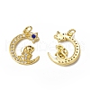 Brass Micro Pave Cubic Zirconia Pendants KK-E068-VB008-1