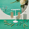 Unicraftale 60Pcs 10 Style 304 Stainless Steel Slide On End Clasp Tubes STAS-UN0035-27-4