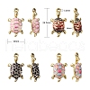 20Pcs 4 Colors Alloy Enamel Pendants ENAM-CJ0002-44-2