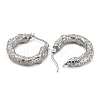 Non-Tarnish 304 Stainless Steel Hoop Earrings EJEW-K259-06P-2