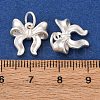Fine Silver Bowknot Charms STER-A047-03MS-3