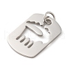 Hollow 304 Stainless Steel Pendants STAS-C086-04D-P-2