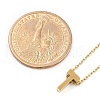 Ion Plating(IP) 304 Stainless Steel Pendant Necklaces NJEW-R050-01G-20-5