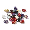UV Plating Opaque Rainbow Iridescent Acrylic Beads X-SACR-R001-01A-1