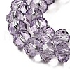 Transparent Baking Paint Glass Beads Strands DGLA-A034-T8mm-D07-3