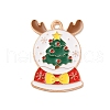 Christmas Theme Alloy Enamel Pendants ENAM-C010-01E-1