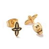 Enamel Star Stud Earrings with 316L Surgical Stainless Steel Pins EJEW-P204-01G-05-2