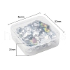 40Pcs 4 style Electroplated Glass Pendants EGLA-YW0001-13-5