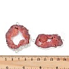 Dyed Natural Druzy Agate links G-R012-05S-03-3