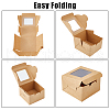 Square Kraft Paper Storage Gift Boxes CON-WH0095-81A-01-6
