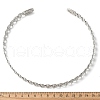 Iron Open Cuff Choker Necklaces for Women NJEW-M085-01P-3