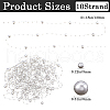 Gorgecraft 10 Strands Acrylic Imitation Pearl Beaded Trim Garland Strand OCOR-GF0001-45-03-2