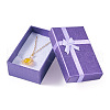 Rectangle Paper Jewelry Storage Gift Boxes with Bowknot CON-TAC0014-09A-2