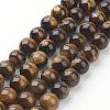 Natural Tiger Eye Beads Strands G-GSR10mmC014-AB+-1