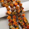 Dyed Natural Agate Beads Strands G-U029-D01-1