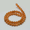 Natural Red Aventurine Stone Round Bead Strands G-P075-49-10mm-2