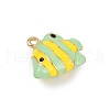 Alloy Enamel Animal Cartoon Pendants PALLOY-R158-02LG-01-2