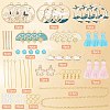 SUNNYCLUE DIY Fan Bird Flower Dangle Earring Making Kit DIY-SC0020-40-2