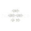 4Pcs Zinc Alloy Rhinestone Snap Lock Clasps FIND-FG0003-45B-7