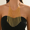 Vintage Iron Fringed Luxury Bib Necklaces for Banquets MM0442-3