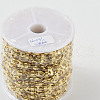 Rack Plating Brass Link Chains AJEW-Q150-06G-04-3