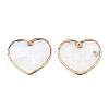 Natural Capiz Shell Pendants SSHEL-N034-130A-01-2