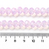 Baking Painted Transparent Glass Beads Strands X-DGLA-A034-J8MM-D09-4