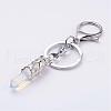 Mixed Stone Pointed Keychain KEYC-P032-F-2
