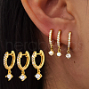 Elegant S925 Sterling Silver Hoop Earrings PJ3202-1