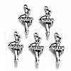 Tibetan Style Alloy Pendants TIBEP-N009-043AS-RS-1