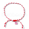Handmade Adjustable Nylon Cord Braided Bracelets QO3060-6-2