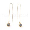 Natural Gemstone Dangle Earrings EJEW-JE03592-3
