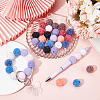 SUNNYCLUE 40Pcs 10 Colors Opaque Acrylic Beads MACR-SC0001-18-4