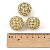 Brass Rhinestone Beads RSB082-NFG-4