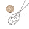 Non-Tarnish Stainless Steel Macrame Pouch Empty Stone Holder for Necklace Makings NJEW-JN04823-02-3