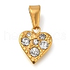 Ion Plating(IP) 304 Stainless Steel Rhinestone Pendants STAS-Z113-09G-1