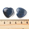 Mother's Day Gifts Heart Dyed & Heated Natural Blue Aventurine Palm Stones G-C134-06A-10-3