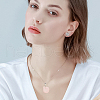 Beebeecraft 20Pcs Natural Rose Quartz Pendants G-BBC0001-50D-5