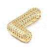 Rack Plating Brass Micro Pave Cubic Zirconia Pendants KK-Q790-01L-G-2