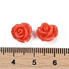 Synthetic Coral Carved Beads CORA-M001-07O-3