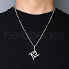 201 Stainless Steel Pendant Necklaces for Man NJEW-Q336-02F-P-3