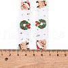 5 Yards Christmas Polyester Printed Grosgrain Ribbon OCOR-A008-01D-4