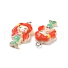 Opaque Resin Pendants RESI-J023-11A-2