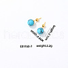 Handmade Fashion Gemstone Stainless Steel Bead Earrings Accessories for Autumn/Winter VH6205-6-1