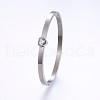 304 Stainless Steel Bangles BJEW-P222-08P-1
