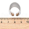 304 Stainless Steel Cuff Rings for Women RJEW-G348-02P-5