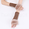 Polyacrylonitrile Fiber Yarn Knitting Fingerless Gloves COHT-PW0001-15F-4