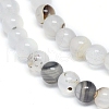 Natural Dendritic Agate Beads Strands G-D0005-18-4mm-3